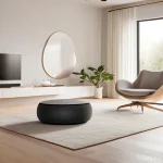 Home 20 컴퓨터 비전과 IoT의 융합 가능성 - **Prompt:** A cozy and modern living room, bathed in warm, soft light. An adult, casually dressed in...
